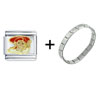  Gold  Toy Story Jessie Italian Charm Bracelet