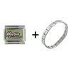 Herbie Fully Loaded Sign Combination Italian  Charm  Bracelet