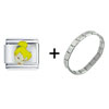 Tinkerbell Head Shot  Italian   Charm   Bracelet 