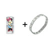 Minnie Mouse Double  Link   Italian   Charm  Bracelet