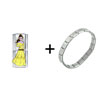 Belle  Double   Link  Combination Italian Charm Bracelet