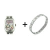 Cinderella Watch Combination Italian Charm Bracelet
