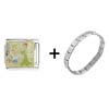 Cinderella The  Fairy  Godmother Italian Charm Bracelet
