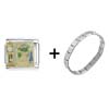  Cinderella  The Clock Strikes Midnight Italian Charm Bracelet