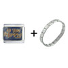  Love   You  Mommy Combination Italian Charm Bracelet