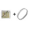 Bible Story Carrying The  Cross  Italian Charm Bracelet