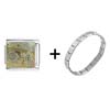 Bible Story The Empty Tomb Combination Italian Charm Bracelet