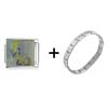 Rapunzel Prince Falls In  Love   Italian   Charm  Bracelet