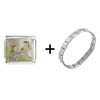 Snow   White  With Old Woman Italian Charm Bracelet