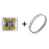  Fairy  On A Daisy Italian Charm Bracelet