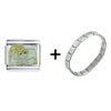 Wedding Swans Italian Charm Bracelet