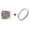 Naughty  Kitty  Italian Charm Bracelet