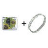 Cat In The Sunflowers Combination Italian Charm Bracelet
