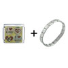 I Heart Euro Italian Charm  Bracelet 