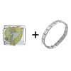 Just   Married  Heart Italian Charm Bracelet  ... 