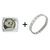  Panda  Italian Charm Bracelet