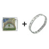  Rainbow  Italian Charm Bracelet FBT_X2_V1252Z_PG_STARTER
