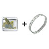  Flying  Angel Italian Charm Bracelet FBT_X2_V1259Z_PG_STARTER