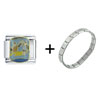 River Rafting Italian Charm Bracelet