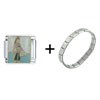 Woman Waiting Italian Charm  Bracelet 