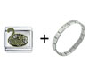 Pretty  Kitty  Italian Charm Bracelet