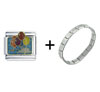 Balloon Bundle Italian  Charm   Bracelet 