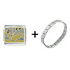 Lounging At The Beach Combination Italian Charm  Bracelet 