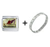 Prenatal Yoga For  Mothers  Italian Charm Bracelet