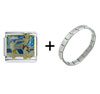  Dancing  At The Beach Italian Charm Bracelet