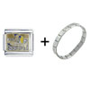 Egyptian Mummification Combination Italian Charm Bracelet