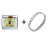 Girl In The Rain Italian Charm  Bracelet 