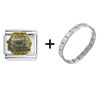 Old  Typewriter  Combination Italian Charm Bracelet