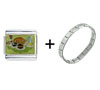  Thanksgiving  Holiday Dinner Italian Charm Bracelet