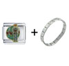 Nutcracker  Christmas   Italian   Charm  Bracelet