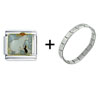  Animals  Ice Skating Italian Charm Bracelet