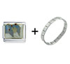 Baby  In Bassinet Combination Italian Charm Bracelet