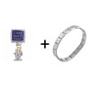It's  Happy Bunny  Dont Listen Combination Italian Charm Bracelet