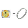 Leaf Frog Italian  Charm  Bracelet