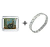Whistler's  Mother   Italian  Charm Bracelet