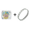 Cupcake And Candle Italian  Charm  Bracelet