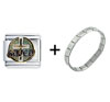 Saved  Cross   Italian   Charm  Bracelet