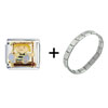 Little Girl Swinging Italian  Charm  Bracelet