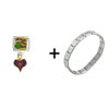 Grinch His Heart Grew  Christmas   Italian   Charm  Bracelet