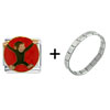 Jumping Curious George Combination Italian Charm Bracelet