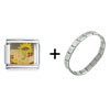 Tinker  Bell  &amp; A Treasure Map Italian Charm Bracelet