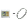 Flower  Power  Nana Italian Charm Bracelet