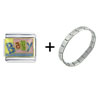  Baby  Text Italian Charm  Bracelet 