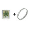 Clover  Italian  Charm Bracelet FBT_X2_V414Z_PG_STARTER