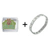  Floral  Gift Box Italian Charm Bracelet