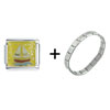  Sailboat  On A Wave Italian Charm Bracelet